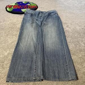 BLUE ACID WASHED GAP JEANS